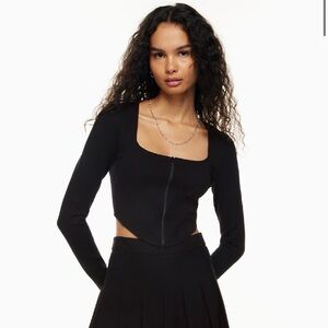 Aritzia-Sunday Best Maverick Long Sleeved Top, size XS.